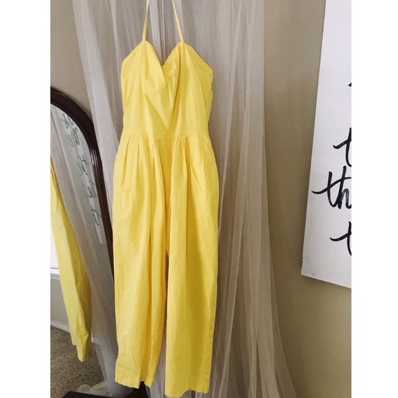 Vintage Lemon Pleated Jumpsuit - Picture 4 of 5